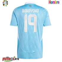 Camiseta Bélgica Johan Bakayoko #19 Visitante Equipación Eurocopa 2024 manga corta